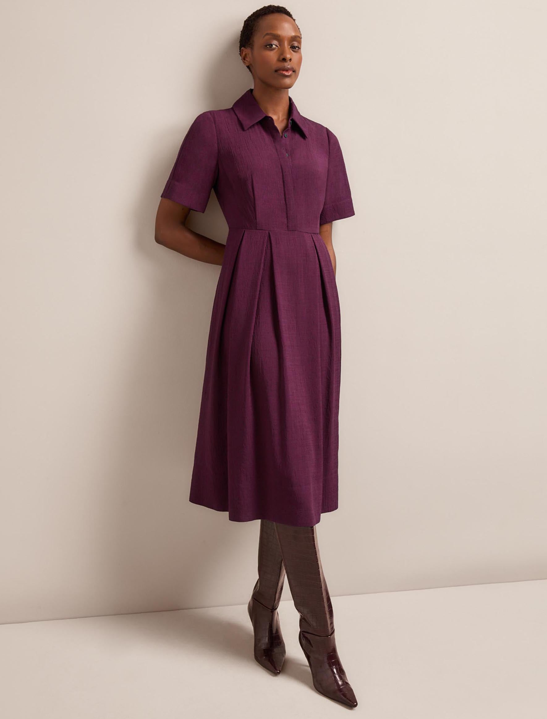 Anya Techni Voile Dress - Lavender