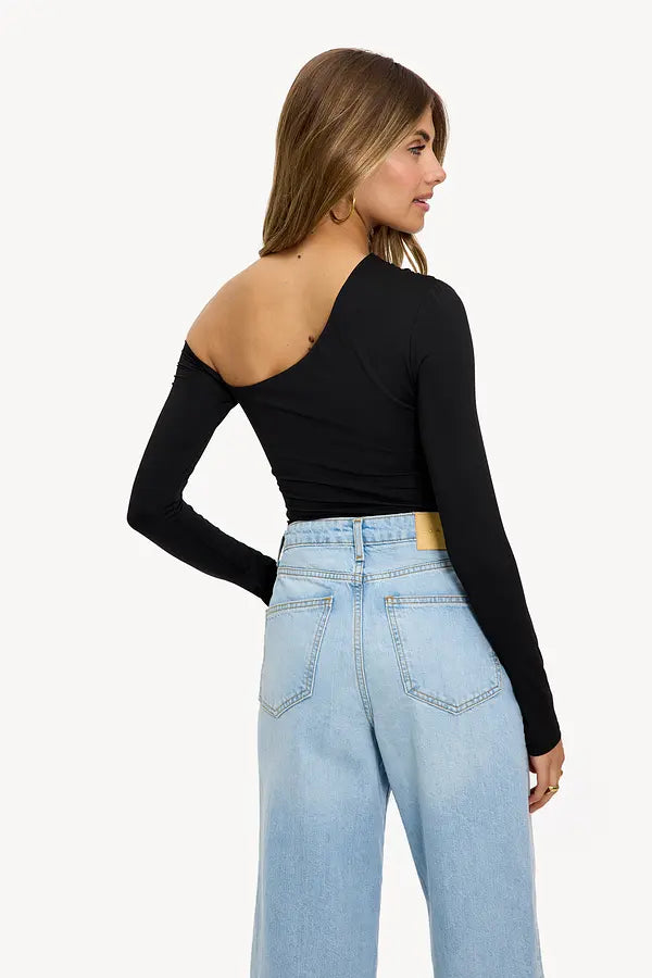 Elegant Off-Shoulder Long Sleeve Top